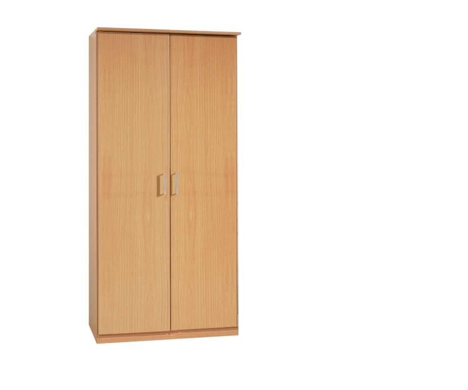 Omega 2 Door Wardrobe Beech - Click Image to Close